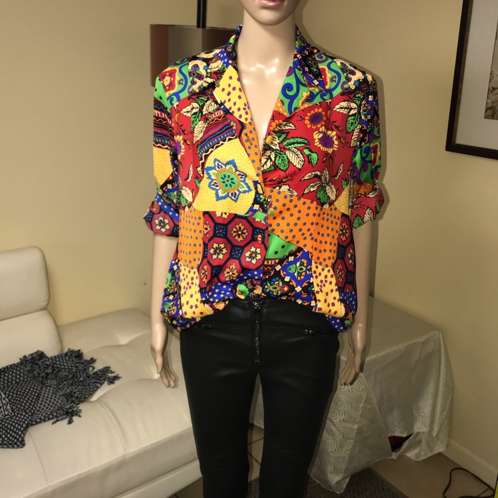Vintage button down blouse